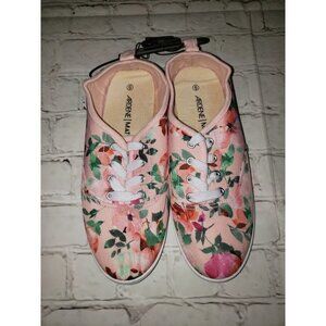 Nwt Ardene Mat+ Yoga Mat Comfort Women's Size 6 Basic Shoes Pink Floral Pattern